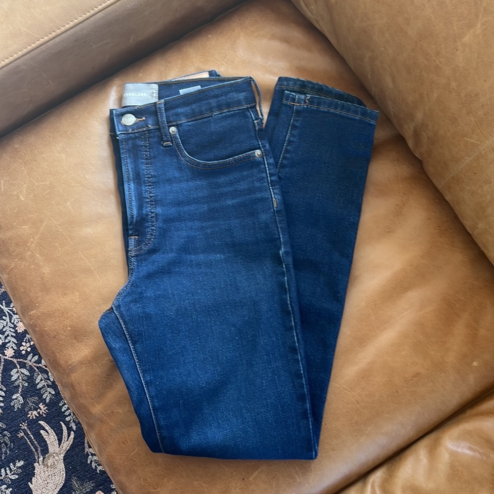 Everlane, Jeans, High Rise, Authentic Stretch, Regular Size 27, Gently Used